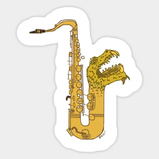 Silurian Saxophone Sticker